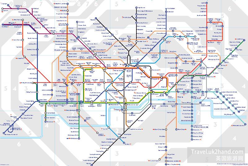 伦敦地铁地图