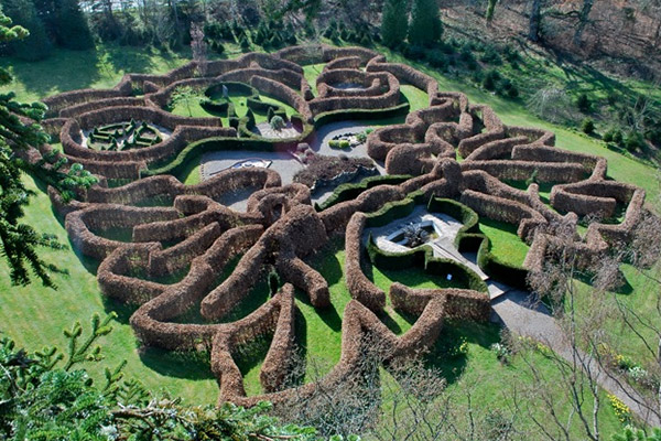 Green Man maze, Powys, Wales