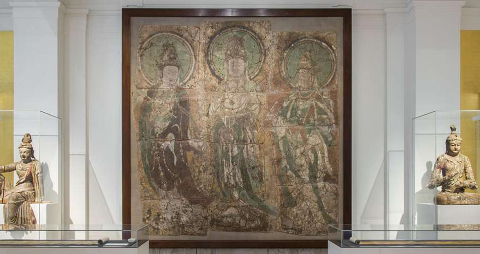 三菩萨壁画（The Three Bodhisattvas Mural）