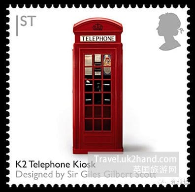 英国电话亭邮票